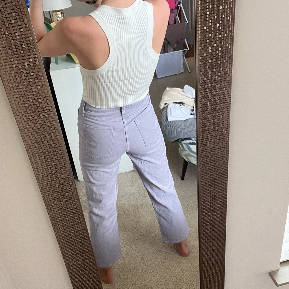 Hudson - Remi Straight Jeans - Soft Lavender - Size 28 - Picture 5 of 12